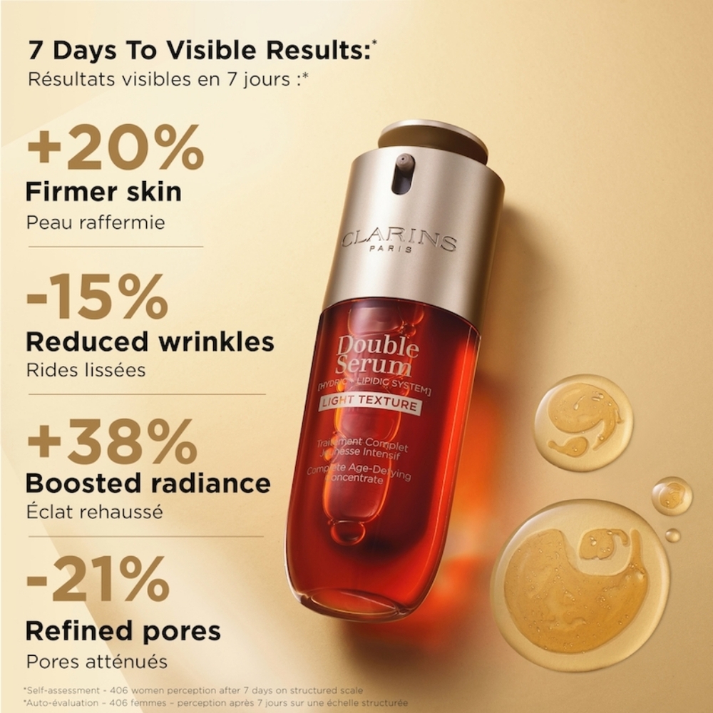 Clarins Double Serum Light Texture 50ml Serum for Radiant Skin